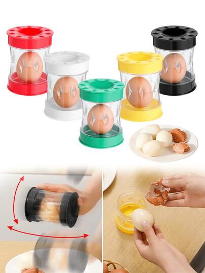 Egg Sheller,Hard Boiled Egg Peeler,Egg Peeler Tool For Hard Boiled Eggs,Egg Shell Peeler,Shake To Easily Open The Shell,Sheller,Egg Sheller,Hand Cranked Egg Sheller, Eggshell Separator, Cooked Egg Sheller, Kitchen Tool,Egg Tool,Can Be Washed In The Dishwasher And Is Easy To Hand Wash,Especially For Families