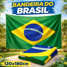 Brazilian Flag 120x180cm Large 100% Polyester Ornament Decoration World Cup - Xem 6
