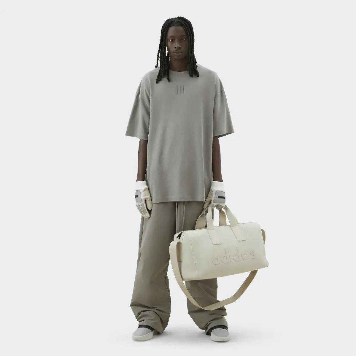 Essentials X FOG Athletics Performance Jersey Tee 'Clay' IM6091 - grey - View 1
