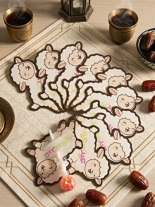 50/20 pezzi Biglietti di auguri e scatole di caramelle per Eid Al-Adha, biglietti di auguri per Eid Al-Adha a forma di pecora carina, buste per Eid, biglietti di auguri per Eid, decorazioni da tavolo per Eid Al-Adha, regali per Eid Al-Adha, distribuzione per Eid Al-Adha - Visualizzare 2