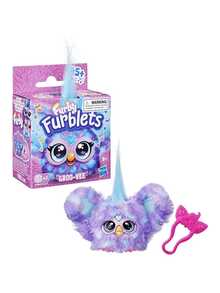 Furby Furblets Bub-Lee 迷你朋友，45+种声音和音乐，只会说 Furbish 语，电子毛绒玩具，粉色和白色，返校礼物，适合6岁以上儿童 - 彩色 - 查看 33