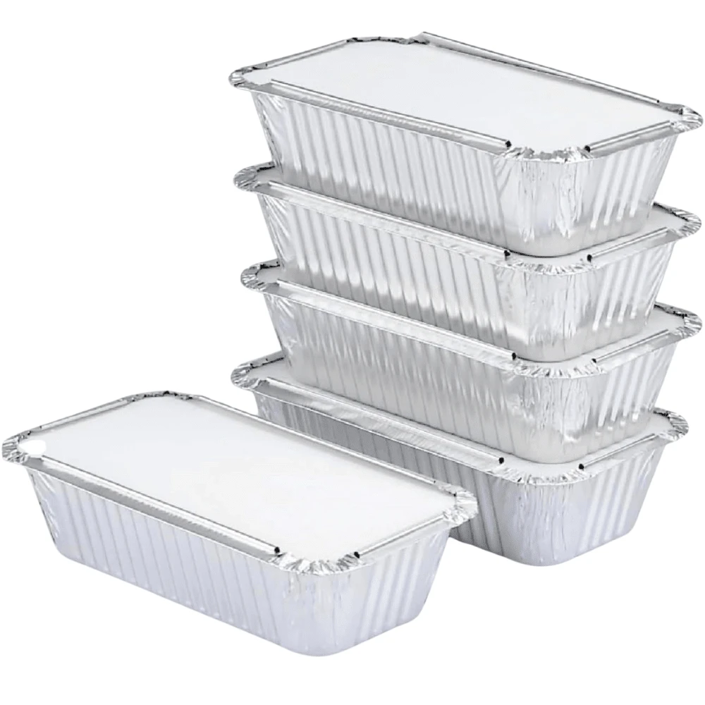 20/50 hộp đựng thực phẩm bằng nhôm loại 6A có nắp đậy - Khay đựng thức ăn mang đi dùng một lần 600ml - Dùng được trong lò vi sóng và tủ đông, hộp đựng thức ăn dã ngoại ngoài trời. - Nhiều màu - Xem 1