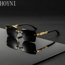 [HOYNI] Thiết kế thương hiệu, 1 cặp kính gọng lớn thời trang họa tiết da báo, phong cách retro, phù hợp cho nữ, tuyệt vời cho du lịch, kỳ nghỉ, đeo hàng ngày, đi biển và các hoạt động ngoài trời. Cần thiết cho kỳ nghỉ hè ở biển và du lịch ngoài trời. - Nhiều màu - Xem 4