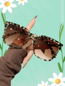 Kính mắt nữ họa tiết da báo phong cách Bohemian, kiểu dáng Bohemian, được ưa chuộng quanh năm, thích hợp sử dụng hàng ngày. - Nhiều màu - Xem 1