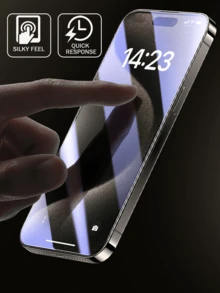 3片装隐私屏幕保护膜，兼容 17/16/15 Pro Max/14 Plus，钢化玻璃材质，兼容 13/11 Pro/X/XS Max/12 Mini/XR/6/7/8 Plus/SE2/SE3，防窥屏 - 無色 - 查看 5