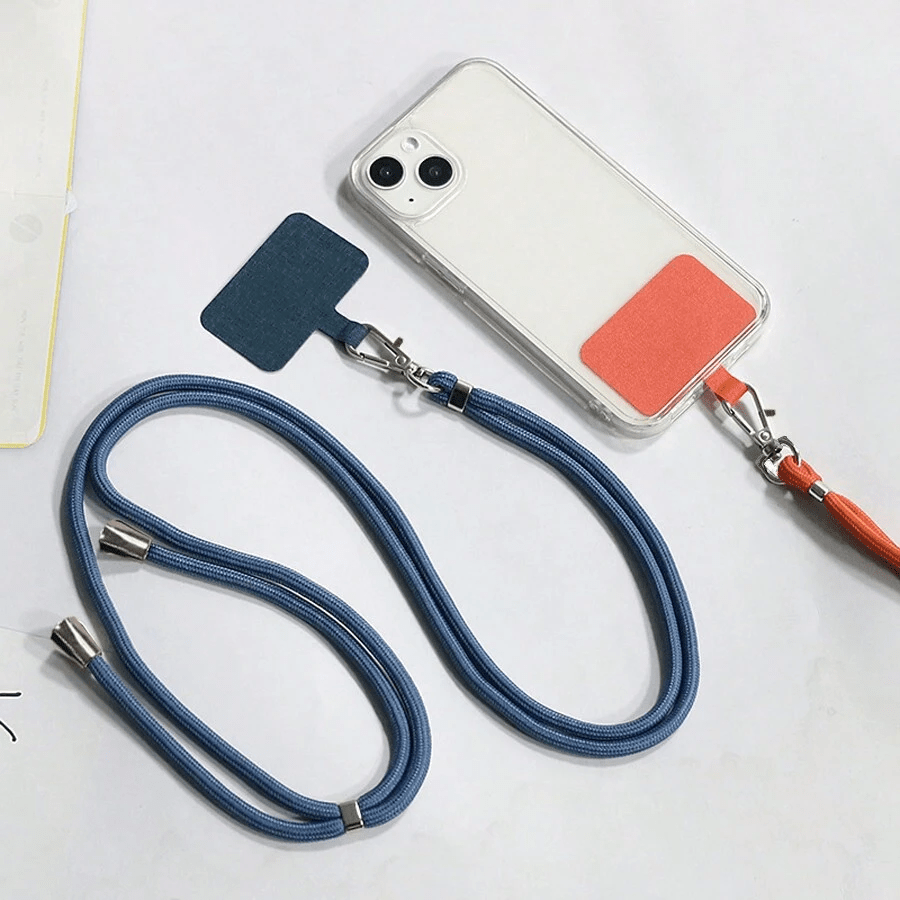 Cordón para llavero de ajustable de nailon y poliéster desmontable y colorido, adecuado para teléfonos, se puede usar como cordón para teléfono, con clip antiperidida, se ajusta a todos los teléfonos