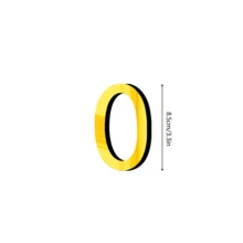 OUTANA 亚克力自粘可移除数字 0-9，可自由组合，适用于门牌号、酒店房间号、办公室号码、商店号码、储物柜标识、邮箱等。 - 南極 - 查看 30