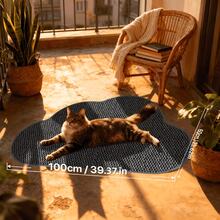 1pc Gray Cloud-Shaped Pineapple Ring Doormat. Faux Sisal Entryway Mat, Friction Mat For Doorway, Thickened Pineapple Ring Floor Mat, Washable Mat, Outdoor Mat, Kitchen Carpet, Kitchen Mat, Kitchen Rug, Doormat, Small Rug, Carpet, Mat, Area Rug, Outdoor Pad, Home Decor, Area Carpet, Bedroom Rug - Grey - View 6