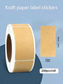 牛皮纸防水不干胶标签，粘性强，经久耐用，防水防潮，易撕易贴。适用于包装、贴标签和整理。可用作食品标签、密封剩菜剩饭和罐头食品标签。 - 卡其色 - 查看 7