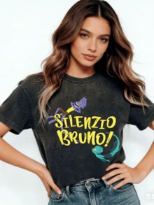 Luca Silenzio Bruno Characters Swimming T-Shirt Disneyland Family Matching Shirt Magic Kingdom Tee WDW Epcot Theme Park - 黑色 - 查看 3