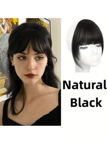 1 Piece Of Women's Synthetic Bangs Wig, Natural Forehead Bangs, Retro Side Bangs, Simulated Bangs, Suitable For Women's Daily Wear - Multicolor - View 12