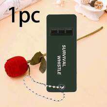 Silbato de supervivencia de alta frecuencia, silbato de rescate, silbato de emergencia, silbato de rescate de alta frecuencia y alta frecuencia para terremotos, esencial para todos, perfecto para senderismo al aire libre, emergencias de campamento, mejor regalo de Navidad, adecuado para campamento al aire libre, senderismo, navegación, caza, pesca, mochilero, kayak, silbato de señal de rescate, regalo, viaje - Verde - Ver 14