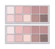 Rom&nd Better Than Palette 102g 15 Kitten Cloud Garden 2pcs | Eye Makeup Palette, Matte And Shimmer Eye Shadow, Sparkling Glittery, Various 10 Shades, Long Lasting, High Pigmented, Blendable - 15 Kitten Cloud Garden - Xem 1