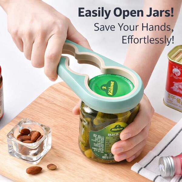 1pc Multi-Function Jar Opener For Women, Easy Bottle Lid Remover For Long Nails, Professional Manual Can Opener Non-Slip Grip Kitchen Gadgets, Effortless Cap Remover For Home Kitchen Essentials, Labor-Saving Tool For Ladies