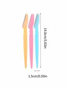 30pcs Light Pink Eyebrow Razor & Shaver Set, Eyebrow Trimmer, Exfoliating & Grooming Tools, Body Hair Removal Trimmer, Women Eyebrow Shaping Kit With Long Handle Blades And Precision Guards, Suitable For Home Or Travel - Multicolor - View 10