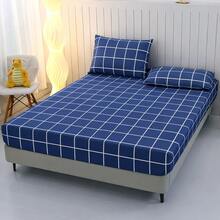 400 Thread Count Micropercal Bedding Set With Hemstitching, Double, Queen, And Single Sizes, Printed, Extra Soft And Comfortable Touch. - Navy Blue - View 3