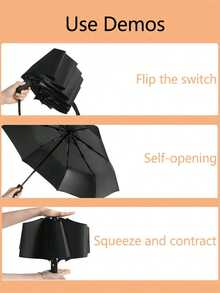 重型防风防水旅行伞，带自动紫外线防护功能 - 彩色 - 查看 8