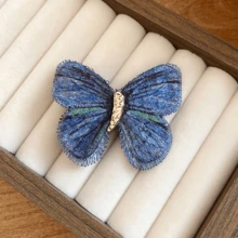 1个针织蝴蝶极简时尚发夹（鸭嘴夹） - 彩色 - 查看 10