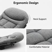 Aoran Outdoor Folding Lounge Bed Portable Reclining Chaise For Backyard Patio Beach Poolside, Heavy Duty Adjustable Camping Cot - 320LBS - 查看 5
