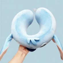 Miniso 名创优品史迪奇U型抱枕可爱卡通动漫人物记忆棉护颈枕便携旅行午睡枕 - 藍色 - 查看 6