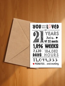 13/18/21/30 Birthday Celebration Set - Sparkling Number Decor Suitable For Her, Minimalist Photo Background Suitable For Him, Includes Greeting Card And Envelope - Style 2 - View 25