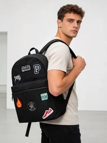 Puma Balo túi xách nam túi xách nữ túi đựng máy tính dung tích lớn túi thể thao túi xách học sinh 078561-01 - màu đen - Xem 1