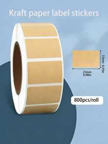 牛皮纸防水不干胶标签，粘性强，经久耐用，防水防潮，易撕易贴。适用于包装、贴标签和整理。可用作食品标签、密封剩菜剩饭和罐头食品标签。 - 卡其色 - 查看 10