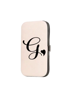 Initial Letter Print Travel Nail Care Set, Black A-Z Letters, Large Capacity Nail Care Storage Box, With Stainless Steel Tools, Ultra Sharp Anti-Splash Nail Clipper Set, Classic Design Scissor Case, Suitable For Beauty Essentials, Travel, Outings, Boarding School And Home Essentials. Perfect For Birthday Gifts, Graduation Gifts, Travel Accessories, Mother's Day Gifts, And Spring/Summer Essentials - Multicolor - View 22
