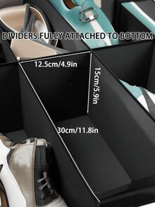 2Pcs Large Under Bed Shoe Organizer,29.3x23.6x5.9Inches Sturdy Under Bed Shoe Storage Organizers Boxes Fit Total 24 Pairs, Large Capacity Storage Bag,Quilt Travel Moving Storage Packing Bag,For Home, Closet Organization And Storage, Storage Organizer - Multicolor - View 8