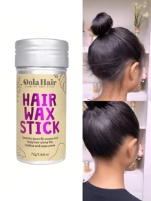 2件套，不油腻造型蜡棒，自然卷发和假发卷发控制神器，修饰不对称发际线，强力定型，随机瓶贴 - 多色 - 查看 3