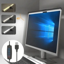 1 قطعة شريط إضاءة LED، مصباح معلق على الشاشة، سطوع قابل للتعديل، مصباح قراءة، يعمل بالطاقة USB، مصباح حماية العين للعمل على الكمبيوتر، مناسب للألعاب والمكتب المنزلي، ضوء أبيض، ضوء دافئ، ضوء محايد - USB - مشاهدة 12