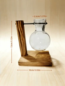 1 chiếc bình hoa thủy tinh trong suốt cỡ lớn đa chức năng, vừa làm chậu cây vừa làm bể cá, trang trí 3 trong 1, giá đỡ nến chống gió kiểu Bắc Âu, thích hợp trang trí nội thất phòng khách, phòng ngủ, hoặc làm vật trang trí bàn làm việc. - Trong sáng - Xem 7