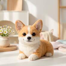 1 set kit de împâslire cu acul pentru animale, kituri de împâslire pentru începători și adulți cu tutoriale pas cu pas, kit de împâslire DIY pentru câini, ornamente decorative drăguțe și amuzante pentru casă, cadouri inedite pentru ziua de naștere, Ziua Îndrăgostiților și Paște - Corgi - Vizualizare 11