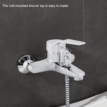 Sturdy Durable Wall Mounted Shower Mix Tap Faucet In Bathroom - Multicolor - View 3
