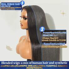 13x4 Frontal Real HD Lace Wig Invisible HD Lace Front Wigs 200% Density #4 Brown Blended Hair Pre Plucked Bleached Knots Straight Blended Hair Wigs 5x5 Pre Cut Glueless Wear And Go For Women 28 Inch Pre Plucked HD Lace Frontal Wig With Baby Hair Wig - Brown - View 5