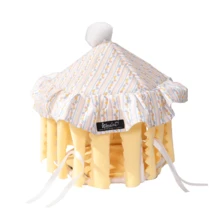 ITANDME Guinea Pig Hideout, Chic Circus Style Guinea Pig Hideout, Beautiful Printed Hamster House, Breathable And Cozy Guinea Pig Bed, Hamster Bed,Hamster Hideout,Hedgehog Bed - View 8