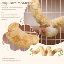 1pc Flexible Sugar Glider Climbing Toy, Suitable For Small Animals - Portable Sugar Glider Platform Toy, Hamster Cage Accessory Climbing Rope Toy, Ideal Accessory For Sugar Glider To Rest And Play - View 4