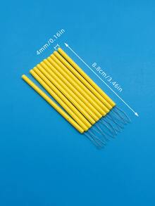 10pcs Portable Long Handle Threading Tool Set, Bright Yellow Quick Threading Sewing Tool, Needle Threading, Sewing Machine Threading, Suitable For Embroidery, Hand Sewing, Clothing Repair, Outdoor DIY Crafts - Threader - View 2