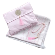Ramadan Prayer Mat Set With Rosary Beads And Carrying Bag, Gift For Ramadan Women And Men, Mubarak Islamic Gift Box, Soft Prayer Rug Islamic Gift Set, Turkish Prayer Mat Suitable For Ramadan, Eid, Hajj, Travel, Prayer - Multicolor - View 14