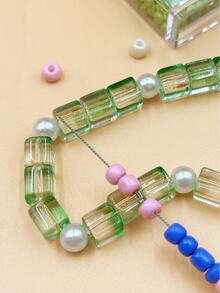 5 kim xâu hạt xoắn ốc, kim xỏ chỉ siêu mảnh chống trượt, thích hợp cho việc làm vòng tay, vòng cổ, trang sức, đồ thủ công, xâu hạt và thêu thủ công. - Bạc - Xem 3