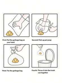 1 Roll/15pcs, 6 Rolls/90pcs, 8 Rolls/120pcs, 10 Rolls/150pcs, 20 Rolls/300pcs, 30 Rolls/450pcs Pet Waste Bags, Dog Poop Bags, Leak-Proof Convenient Outdoor Dog Waste Cleanup Bags, Easy To Clean - Multicolor - View 12