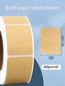 牛皮纸防水不干胶标签，粘性强，经久耐用，防水防潮，易撕易贴。适用于包装、贴标签和整理。可用作食品标签、密封剩菜剩饭和罐头食品标签。 - 卡其色 - 查看 13