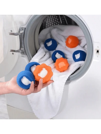 12/6/1个装宠物毛发去除洗衣球，洗衣机宠物毛发收集器，洗衣烘干球，有效去除宠物毛发，非常适合收集衣物和床上用品上的绒毛，宠物主人必备，提升洗衣体验
