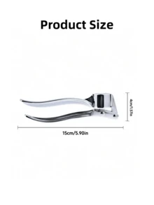 Meoky 1pc Stainless Steel Garlic Press | Manual Garlic And Ginger Crusher | Rustproof, Easy To Use And Clean | Ideal For Kitchen, Restaurants And Home - Silver - View 8