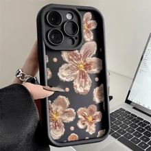 Esta funda para teléfono con estampado de flores de cerezo estilo pintura al óleo es compatible con Apple  16E/15/14/13/12/11/Pro/PLUS/Pro Max/MINI, S/A/M/NOTE, S/G/EDGE/E, Transition Spark/HANTOM/CAMON/INFINIX, Honor 400/PLAY/X/Y, OPPO Reno/A/F, 14/Redmi/POCO/NOTE y otros modelos. Está hecha de TPU transparente, sencillo, elegante y duradero. Es una opción ideal para el Día de San Valentín, Halloween, Navidad, para uso personal o como regalo. - Blanco - Ver 9