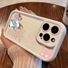 Esta funda para teléfono con estampado de ramo de flores de niño y niña en color rosa es compatible con Apple 16E/15/14/13/12/11/PRO/PLUS/PROMAX/MINI, S/A/M/NOTE, S/G/EDGE/E, Transition Spark/HANTOM/CAMON/INFINIX, Honor 400/PLAY/X/Y, OPPO Reno/A/F, 14/Redmi/POCO/NOTE y otros modelos. Está hecha de TPU transparente, sencillo, elegante y duradero. Es una opción ideal para el Día de San Valentín, Halloween, Navidad, para uso personal o como regalo. - Burdeos - Ver 5