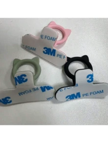 1个可爱猫耳造型马桶座圈挂钩 - 时尚实用的浴室配件，塑料材质，安装简便，节省空间，握感舒适 - 多色 - 查看 7