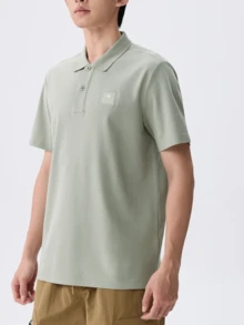CAMEL CROWN Men's Outdoor Sports T-Shirt, Polo Shirt Short Sleeve Top, Comfortable Breathable Quick-Dry, Suitable For Spring And Summer All Year Round - Spring Tea Green - View 3