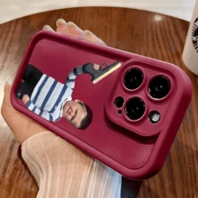 Esta funda infantil con estampado de pistola es compatible con Apple  16E/15/14/13/12/11/PRO/PLUS/PROMAX/MINI, S/A/M/NOTE, S/G/EDGE/E, Transition Spark/HANTOM/CAMON/INFINIX, Honor 400/PLAY/X/Y, OPPO Reno/A/F, 14/Redmi/POCO/NOTE y otros modelos. Está fabricada en TPU transparente, sencillo, elegante y resistente. Es una opción ideal para San Valentín, Halloween, Navidad, para uso personal o como regalo. - Burdeos - Ver 8