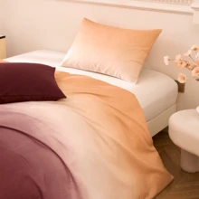 Bộ 3 món ga trải giường và vỏ gối phối màu gradient, chất liệu polyester, có khóa kéo, mềm mại và thoáng khí, phù hợp cho mọi mùa - Bao gồm 2 vỏ gối và 1 ga trải giường (không kèm ruột chăn), quà tặng ngày lễ. - Màu chuyển sắc - Xem 8